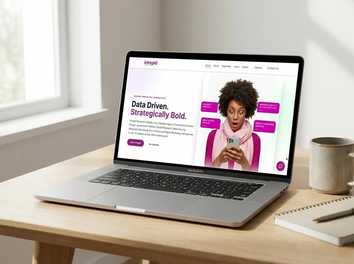 Intrepid Media Website and Branding by Chileleko Sibulowa
